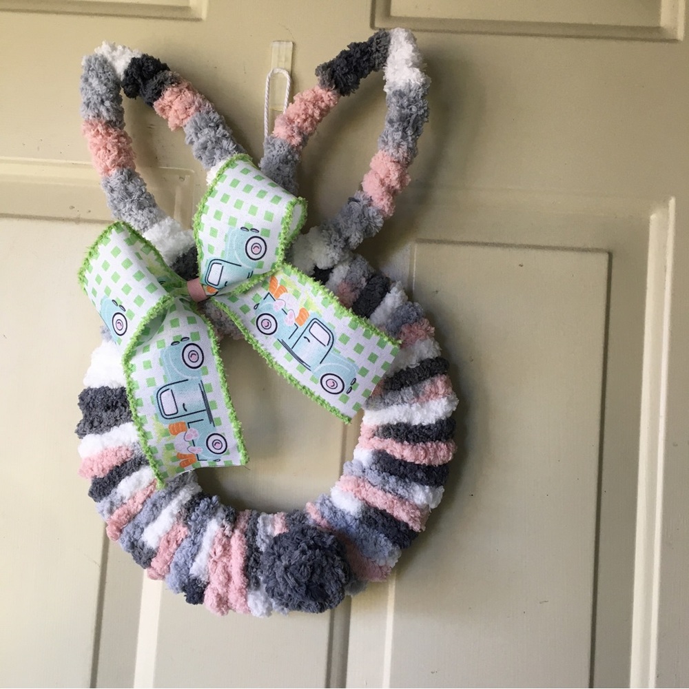 Handmade wreath bunny Easter